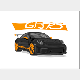 car gt3 rs 911 black orange edition Posters and Art